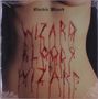 Text „Electric Wizard“ oben; „WIZARD BLOODY WIZARD“ in blutähnlicher Schrift auf nacktem Oberkörper geschrieben., LP