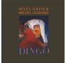 Text: "MILES DAVIS & MICHEL LEGRAND", "DINGO". Illustration: Musiker mit einer Trompete in einer dynamischen Pose., CD