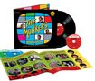 „THE MONKEES“, „MADE FOR TV“, Albumcover mit buntem Schachbrettmuster, Schallplatte, CDs und Faltblatt mit Fotos der Band., 1 LP, 2 CDs und 1 Blu-ray Disc