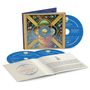 Blauer Text: "Grateful Dead Merriweather 6/30/85". CD-Hüllen mit kunstvollem, farbenfrohem Cover, Schädelmotiv., 3 CDs