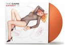"The Cars Candy-O". Illustration einer Frau in schwarzem Body auf einem Auto. Beigelegter oranger Datenträger., LP