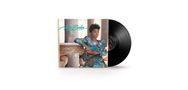 Vor einem Vinylalbum steht „Anita Baker“ in türkis. Es zeigt eine Frau in blauer Kleidung, die an einem Säulenbeet lehnt., LP