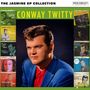 „THE JASMINE EP COLLECTION“ oben mit „CONWAY TWITTY“ darunter. Mann in blauem Anzug, Designs von EP-Covern., CD