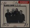 "BLUES NOW GA-20 with Charlie Musselwhite". Vier Personen, schwarz-weiß, unterschrieben. Oben rechts rotes Textfeld., CD