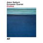 Schwarzer und roter Text: Adam Bałdych European Quartet Endless. Logo unten: ACT. Blaue Stofflagen, horizontal gestreift., CD