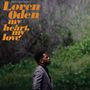 "Loren Oden, my heart, my love" steht in orange auf einem Bild mit einem stehenden Mann im Anzug vor grüner Natur., LP