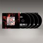 Text: "PORTION CONTROL 1983-86 HIT THE PULSE TO PURGE", "1983-86.1.1", "2", "3", "4".  
Boxset mit CDs in Schwarz-Weiß und Rot., 4 CDs