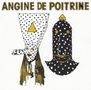 Text: "ANGINE DE POITRINE". Illustration von zwei Figuren mit gepunkteten Masken und gelben Dreiecken., CD