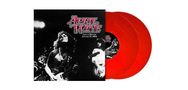 „APRIL WINE, Live in Denver, January 17, 1980“ in roten Buchstaben. Schwarz-weißes Konzertfoto mit roter Schallplatte., 2 LPs