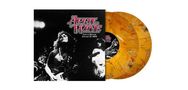 Logo mit Text "April Wine Live in Denver January 17, 1980", daneben orange Vinyl-Schallplatte., 2 LPs