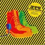 "XTC Live Boots Official Bootleg, Emerald City, New Jersey, 17th April 1980." Bunte Stiefel auf gelbem Streifenhintergrund., 2 CDs