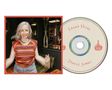 Text: "Laura Veirs", "Temple Songs". Links: Frau lächelt, trägt bunt gestreiftes Oberteil. Rechts: CD mit rotem Text und Logo., CD
