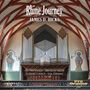 Oben steht "Rhine Journey" und "JAMES D. HICKS". Eine Kirchenorgel und bemalte Wände sind sichtbar., CD