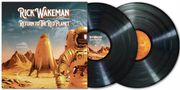 Der Text lautet: "Rick Wakeman & The English Rock Ensemble, Return to the Red Planet". Eine Illustration zeigt einen Astronauten., 2 LPs