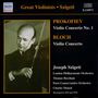 : Joseph Szigeti spielt Violinkonzerte, CD