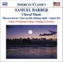 Samuel Barber (1910-1981): Chorwerke, CD