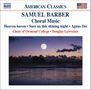 Samuel Barber (1910-1981): Chorwerke, CD