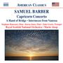 Samuel Barber (1910-1981): Capricorn Concerto für Trompete, Oboe, Flöte & Orchester, CD