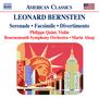 Leonard Bernstein (1918-1990): Serenade für Violine, Streicher, Harfe, Schlagzeug, CD