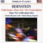 Leonard Bernstein (1918-1990): Sonate für Violine & Klavier, CD