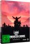 „Land der schwarzen Sonne“ in Großbuchstaben. Silhouetten vor einem roten Himmel, zentrale Figur hebt Arme in die Luft., Blu-ray Disc