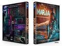 Texte auf der Vorderseite: "MAR.IA". Eine Frau in futuristisch aussehender Rüstung sitzt auf einem Bett., 1 Blu-ray Disc und 1 DVD