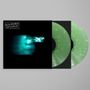 Text: "Phoebe Bridgers lost weekend". Illustration einer verschwommenen blau-grünen Figur auf schwarzem Hintergrund. Grünes Vinyl., 2 LPs