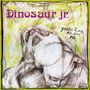 "Dinosaur jr." und "You're Living All Over Me" in lila und schwarzer Schrift über einer skizzenhaften Figur., LP