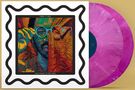 Text: "Toro y Moi", "Anything in Return". Buntes, abstraktes Porträt mit runder Brille. Pinke Vinyl-Schallplatte daneben., 2 LPs