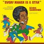 „EVERY NIGGER IS A STAR“. Soundtrack von Boris Gardiner. Illustration mit tanzenden Figuren und einem lächelnden Gesicht., LP