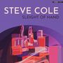 Text: „STEVE COLE SLEIGHT OF HAND“. Eine abstrakte, bunte Illustration mit geometrischen Formen., CD