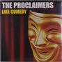 "The Proclaimers", "Like Comedy". Goldene Theatermaske auf dunkelrotem Vorhang., LP