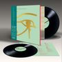 "The Alan Parsons Project - Eye in the Sky" auf grünem Cover mit goldenem Auge, Schallplatten sichtbar, Half-Speed-Mastering.