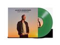 "JAMES MORRISON, FIGHT ANOTHER DAY" steht auf einem Albumcover mit Sonnenuntergang und Person. Grünes Vinyl sichtbar., LP