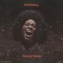 "Funkadelic" oben, "Maggot Brain" unten. Gesicht mit offenem Mund und Afro-Haarschnitt aus der Erde ragend., CD