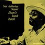 "Nat Adderley Septet Don’t look back". Ein Mann mit Hut und Brille, hebt eine Hand, gelber Hintergrund., CD
