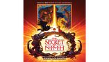 "The Secret of NIMH" Soundtrack von Jerry Goldsmith. Illustration mit dunklen Figuren und einem leuchtenden roten Stein.