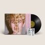 „blondshell“ und „violins“ auf Cover und CD. Frau mit lockigem Haar. Vinyl-Schallplatte sichtbar., LP