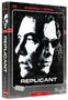 Cover der "Collector's Edition" von "Replicant". Zwei Gesichter, eines mit Sonnenbrille. Genrefilm "Action".