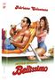 "Adriano Celentano", "Besonderes Kennzeichen: Bellissimo". Illustration von Mann mit Cocktail auf Liegestuhl, Frau lächelnd daneben., 1 Blu-ray Disc und 1 DVD