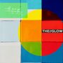 In bunten Quadraten steht "THE//GLOW". Oben links "mild orange". Bunte, kontrastreiche Komposition., LP