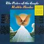 "The Voice of the Eagle", "Robbie Basho". Illustration eines fliegenden Adlers über einem Berg mit wolkigem Himmel., LP