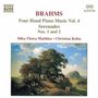 Johannes Brahms (1833-1897): Klaviermusik zu 4 Händen Vol.4, CD, CD