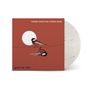 "Yonder Mountain String Band" oben, "good as true" unten. Ein Vogel auf einem Kabel, reflektiert, vor rotem Hintergrund., LP