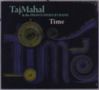 "Taj Mahal & the Phantom Blues Band", "Time". Dunkles, abstraktes Design mit spiralförmigen Elementen., CD