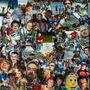 Eine Collage mit vielen Menschen in unterschiedlichen Szenen. In der Mitte steht "The Bigger Picture".