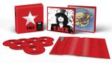 Box mit weißem Stern, "T.REX - The Studio Albums 1970-1977", CDs und Booklet in Rot. Schwarz-weißes Foto einer Person., 8 CDs