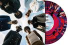 Auf einer Vinylplatte steht "Snoop Dogg" und "High". Sechs Menschen schauen von oben herab; sie tragen Hüte und Sonnenbrillen., LP