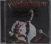 "JAZZ MESSENGERS '70" in großen Buchstaben, darunter "ART BLAKEY & THE JAZZ MESSENGERS". Ein Musiker in Lichtstrahl., CD