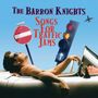 "The Barron Knights: Songs For Traffic Jams" steht in der Mitte. Ein Mann liegt entspannt im Cabrio, umgeben von Verkehrsschildern.